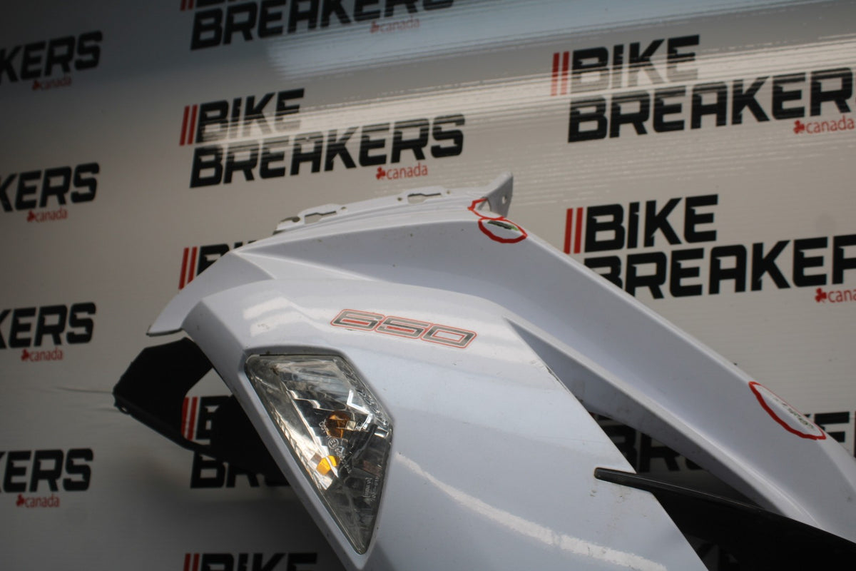 13 KAWASAKI NINJA 650 EX650F ABS LEFT LOWER MID UPPER SIDE FAIRING COWL BB828