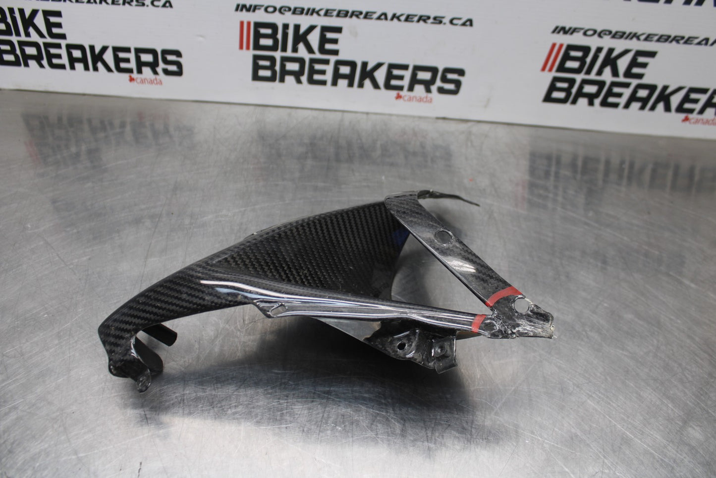 08 KAWASAKI NINJA ZX10R CB - CARBON FIBER FRONT CENTER COWL FAIRING BB201