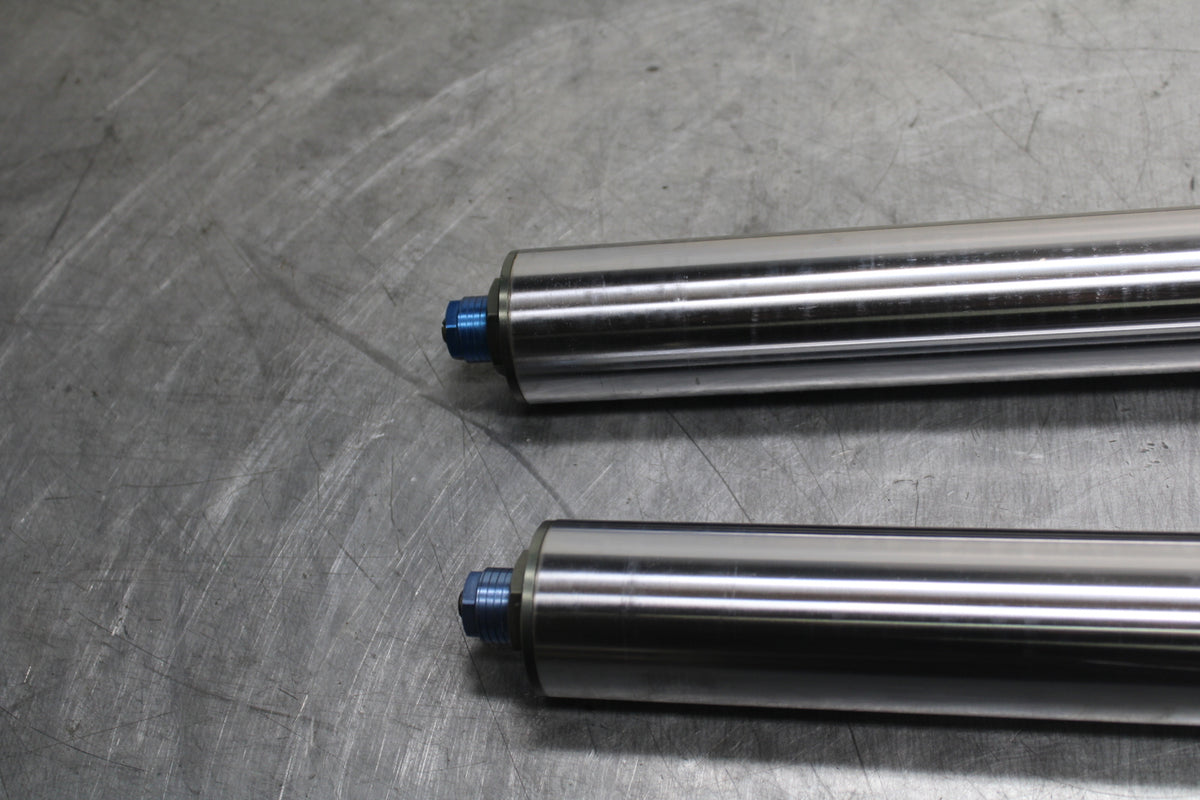 00-02 KAWASAKI NINJA ZX6R FRONT FORKS SHOCK SUSPENSION SET PAIR BB750