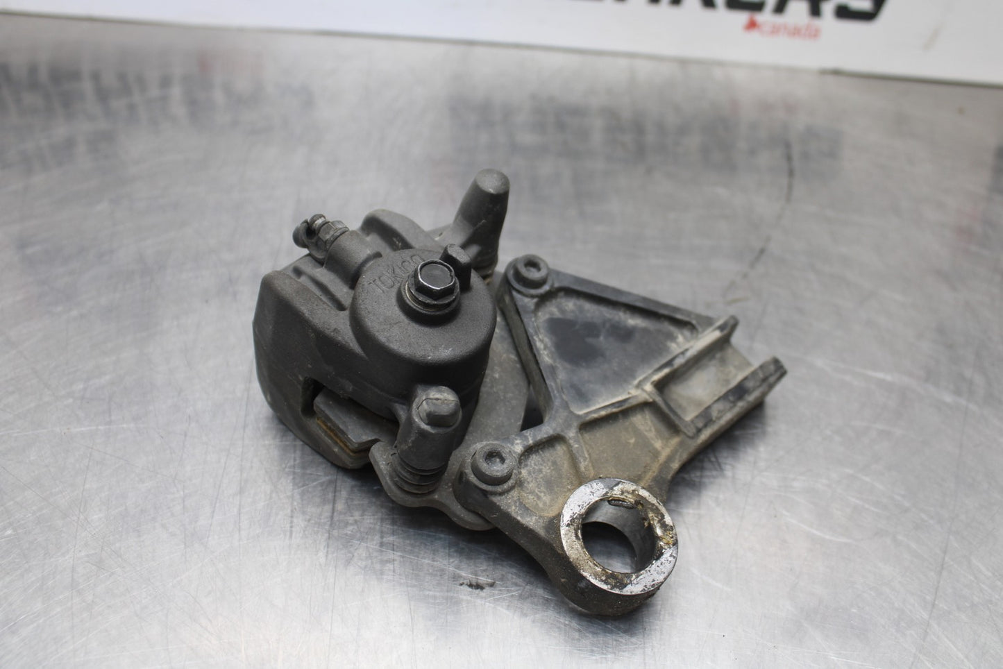 07-08 KAWASAKI NINJA ZX6R REAR BACK BRAKE CALIPER W MOUNT BRACKET BB203