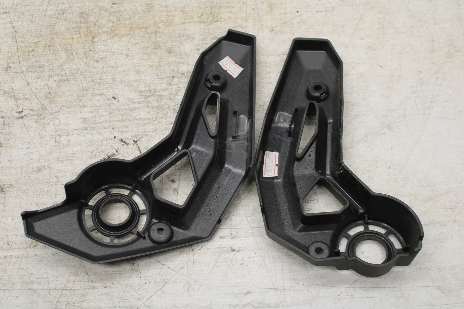 17-20 KAWASAKI NINJA 650 RIGHT LEFT REARSETS COVERS TRIM PAIR BB364