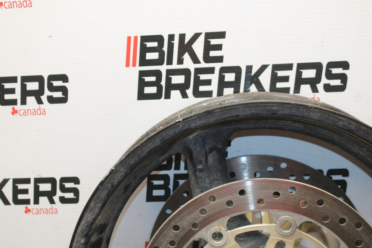 98-05 HONDA SUPER HAWK 1000 VTR1000F FRONT WHEEK FRONT RIM & ROTORS BB821