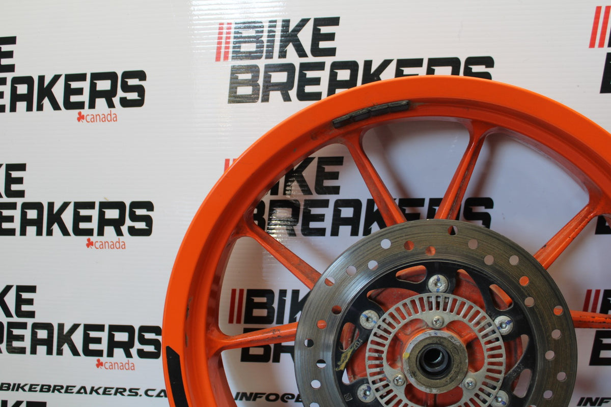 17-22 KTM 390 DUKE REAR WHEEL BACK RIM & ROTOR  BB180