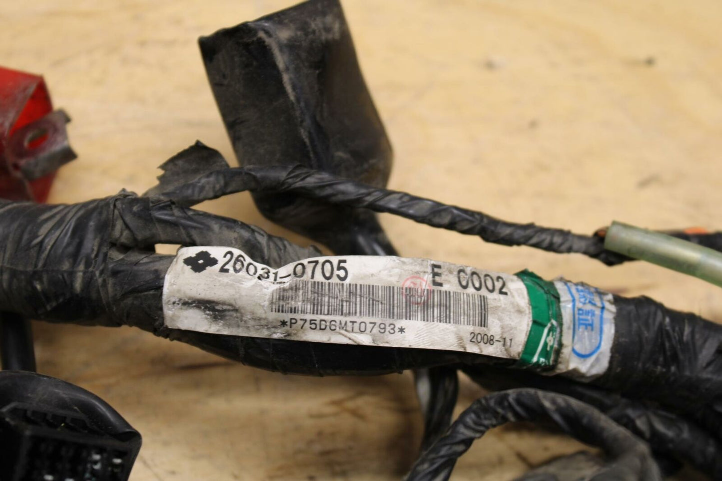 09-10 KAWASAKI ER-6N MAIN ENGINE WIRING HARNESS MOTOR WIRE LOOM 26031-0670 BB325