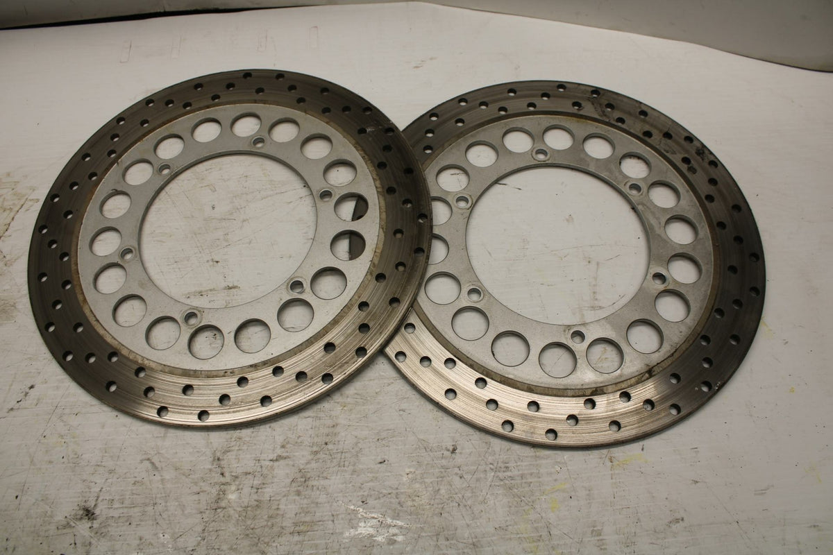 03-04 YAMAHA ROAD STAR 1600 FRONT LEFT RIGHT BRAKE ROTORS DISCS BB279