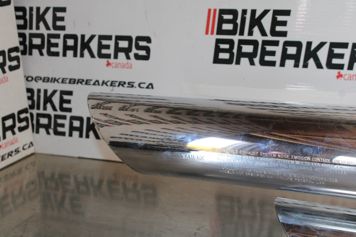 07 SUZUKI BOULEVARD M50 HEADER EXHAUST PIPE MUFFLERS BB897