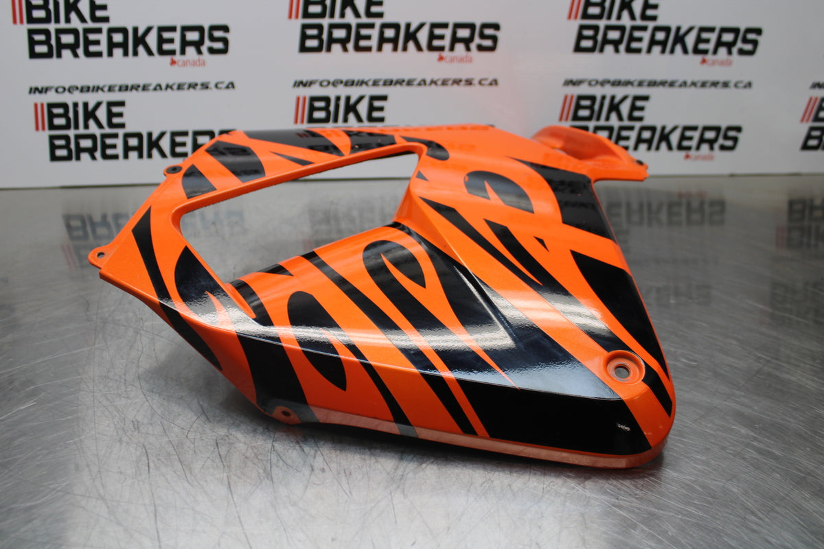 05-06 HONDA CBR600RR RIGHT MID UPPER SIDE FAIRING COWL PLASTIC BB149
