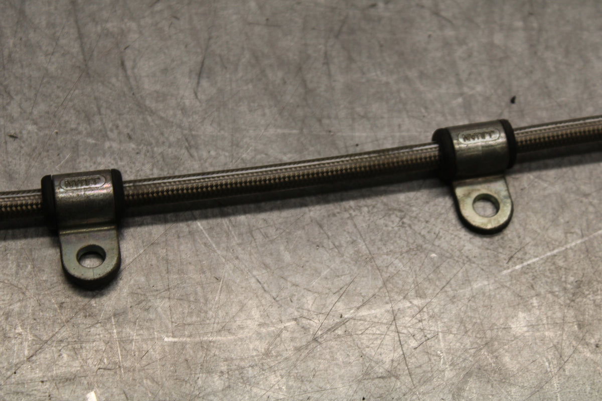 07-08 TRIUMPH DAYTONA 675 BRAIDED REAR BACK BRAKE HOSE FLUID LINE BB685