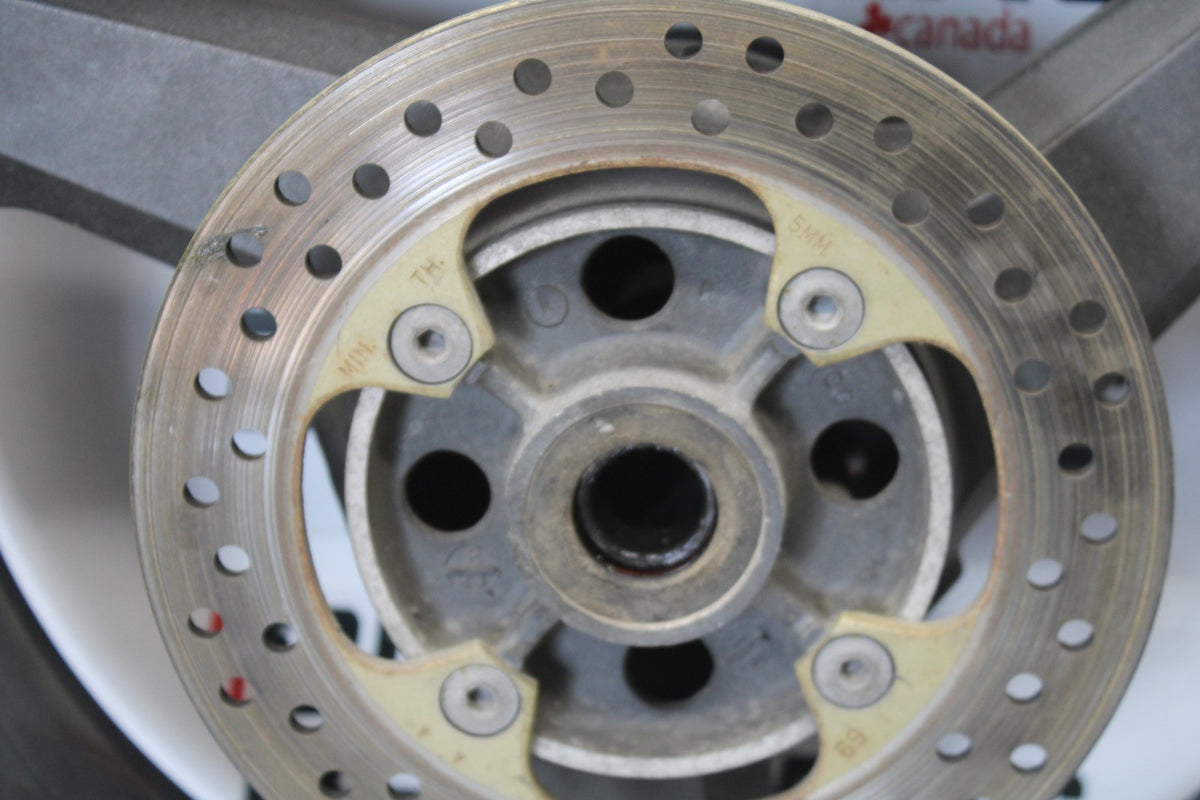 00-05 KAWASAKI NINJA ZX12R REAR WHEEL BACK RIM & ROTOR BB892
