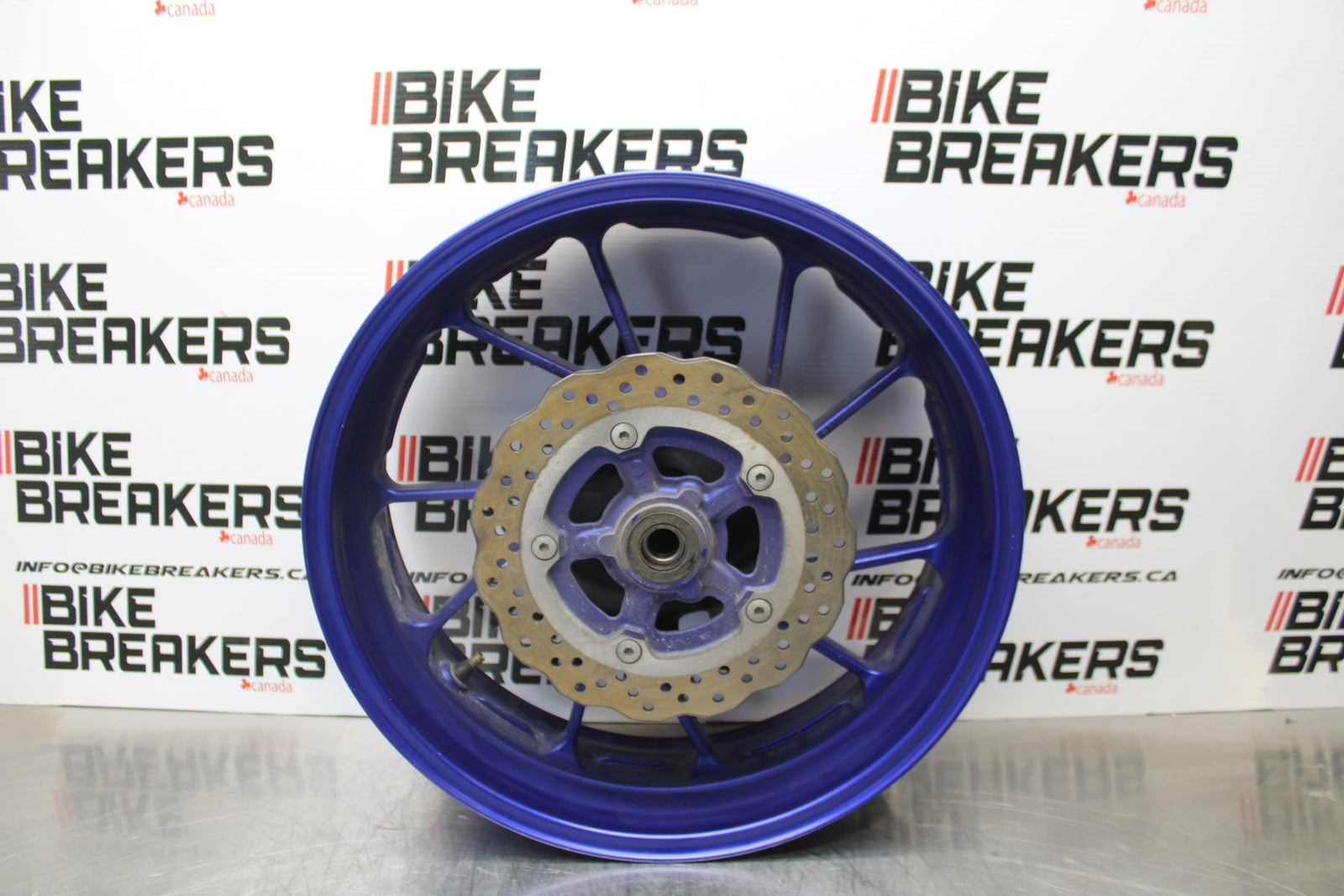 14-17 YAMAHA FZ07 REAR WHEEL BACK RIM & ROTOR BB162