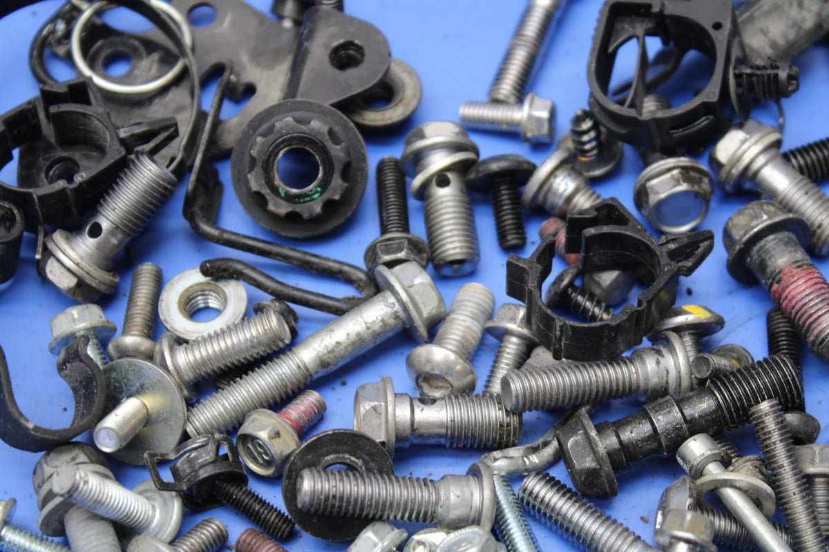 24-25 KAWASAKI NINJA ZX4R MOUNTING BOLTS HARDWARE MOTOR SCREWS BB174