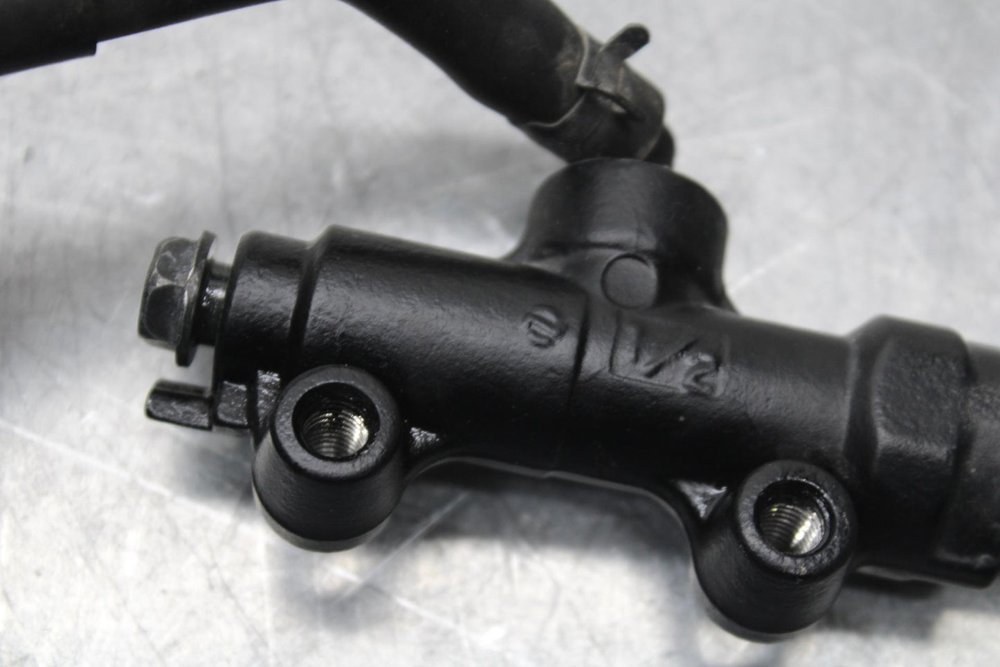 09-12 KAWASAKI NINJA ZX6R REAR BACK BRAKE MASTER CYLINDER W RESERVOIR BB640