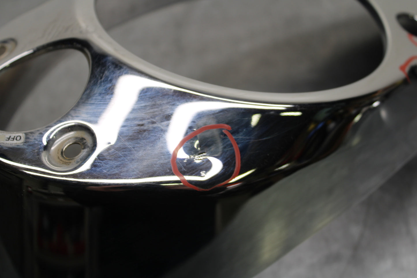 03-08 KAWASAKI VULCAN 1600 GAS TANK CAP COVER TRIM PANELCOWL FAIRING BB754