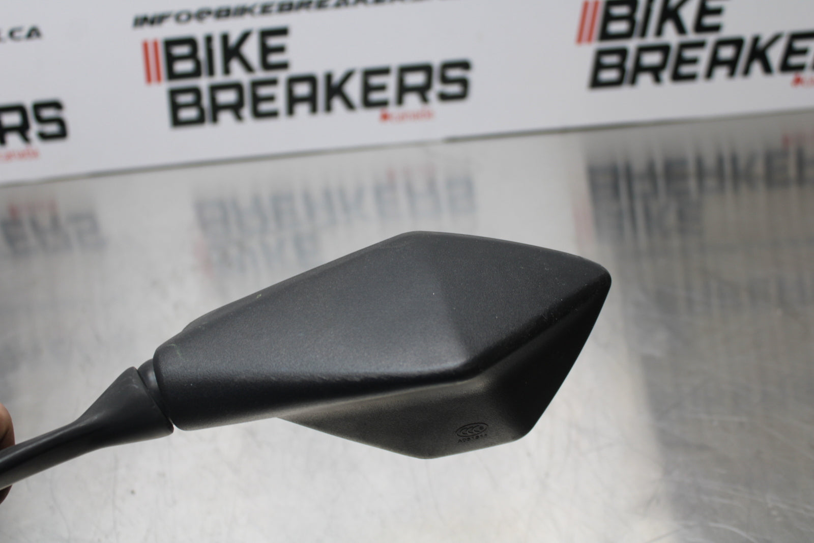 13-17 KAWASAKI NINJA ZX6R ZX636 ABS REAR VIEW MIRROR SET PAIR MIRRORS BB143