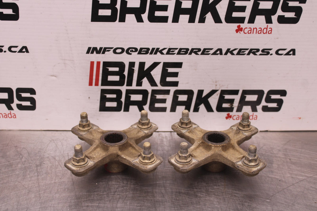 09-24 YAMAHA RAPTOR 700R BACK WHEEL RIGHT LEFT HUBS HUB SET BB414