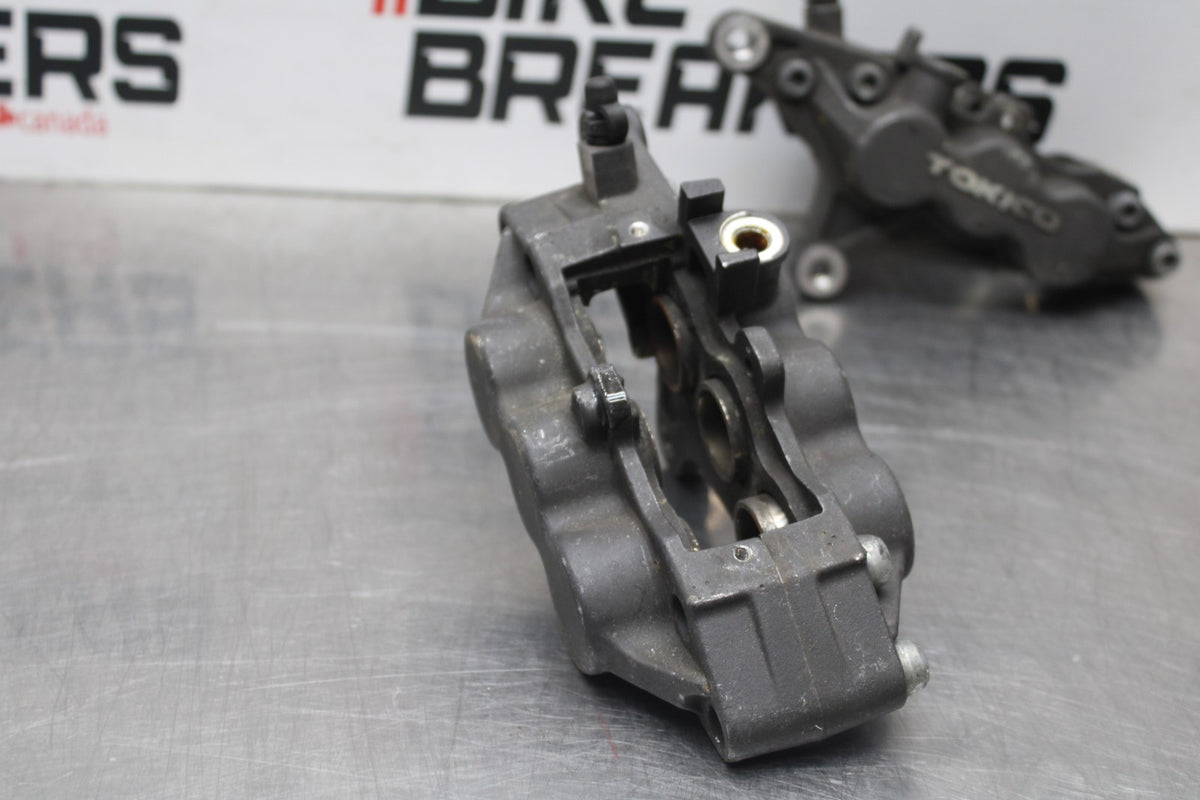 00-02 KAWASAKI NINJA ZX6R RIGHT LEFT FRONT BRAKE CALIPER SET PAIR CALIPERS BB750
