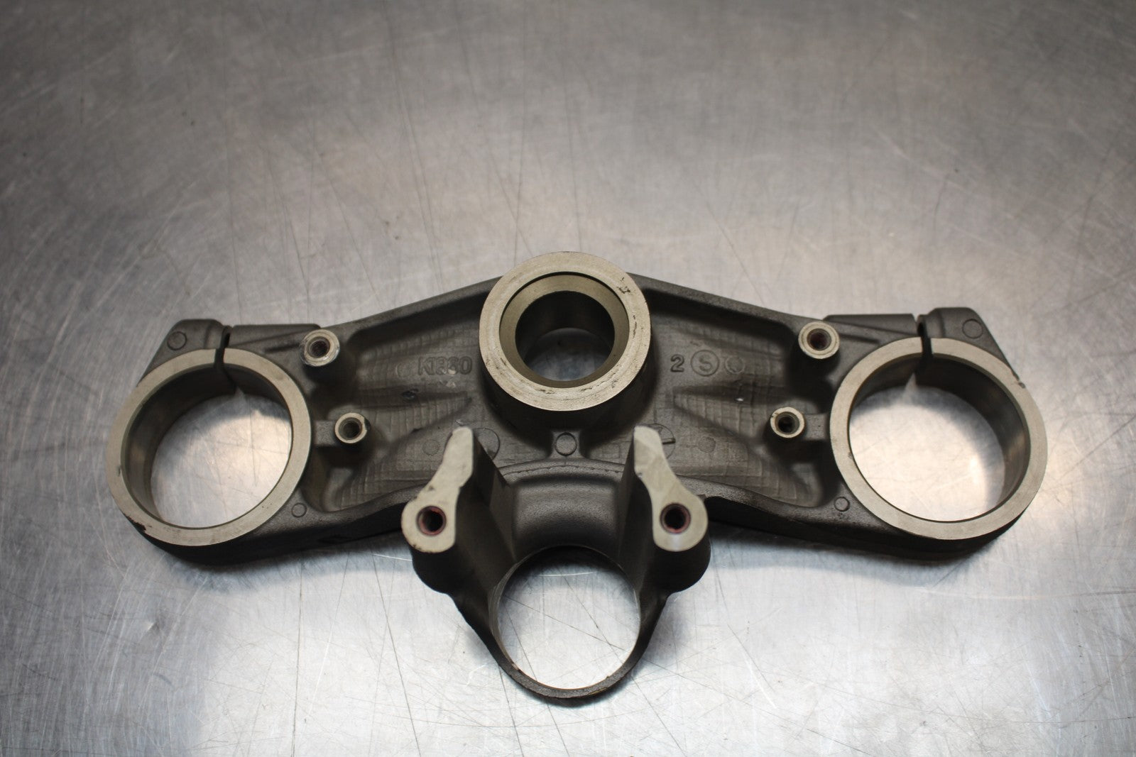 07-08 KAWASAKI NINJA ZX6R FORKS UPPER TRIPLE TREE CLAMP 44039-0072-829 BB203