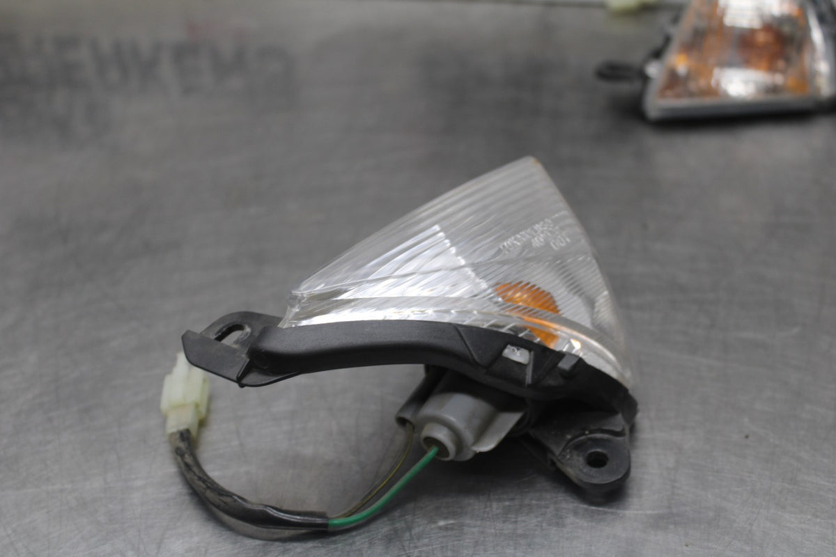 07-08 KAWASAKI NINJA ZX6R FRONT LEFT RIGHT TURN SIGNALS LIGHT INDICATORS BB937