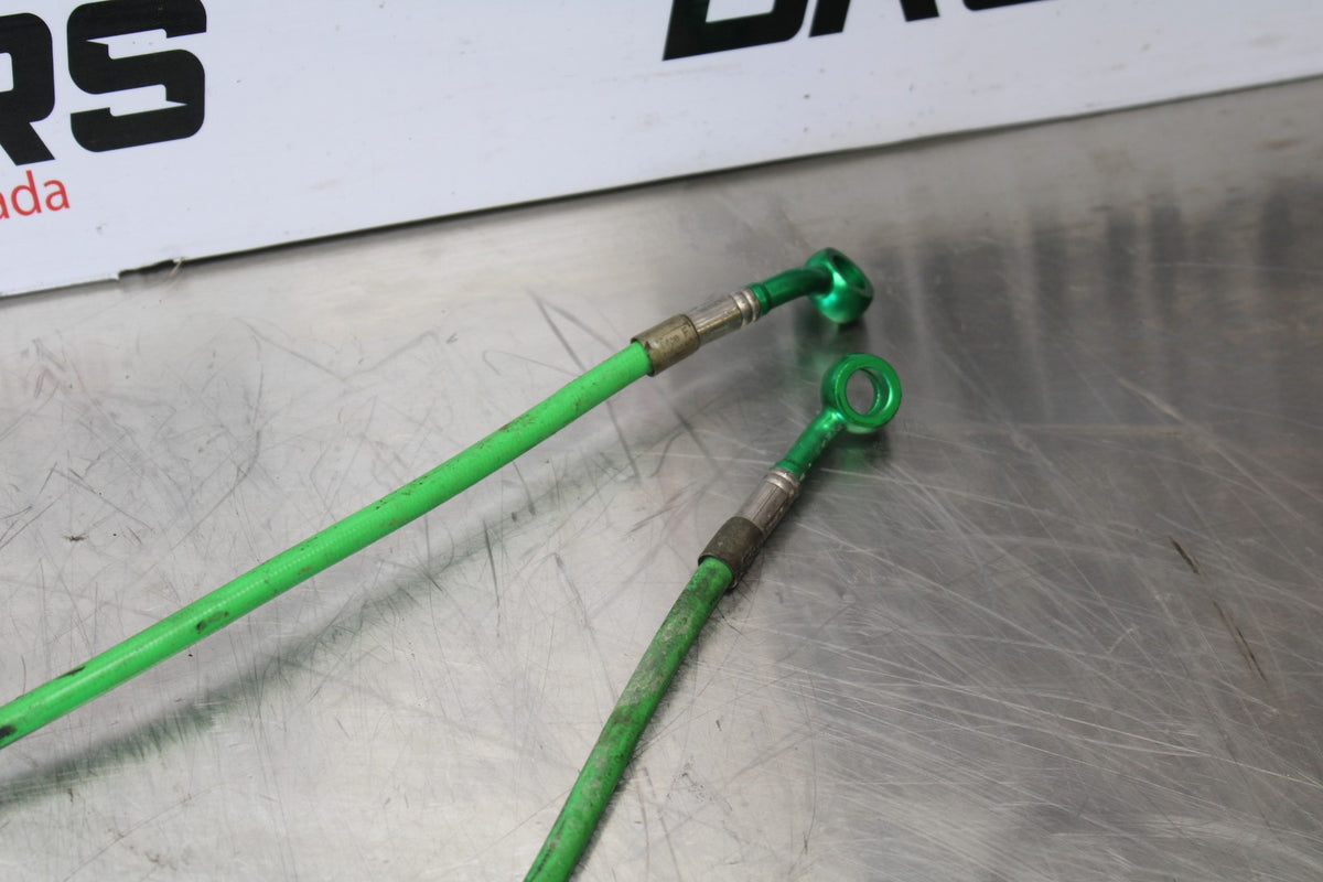 2007 Kawasaki Ninja ZX6R ZX600P AFTERMARKET FRONT REAR BRAKE HOSES LINES BB175