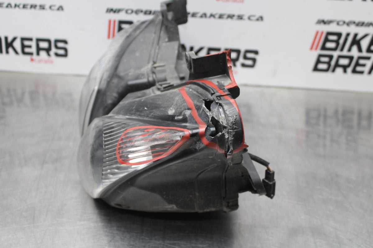 08 KAWASAKI NINJA ZX10R FRONT HEADLIGHT HEAD LIGHT LAMP BB201