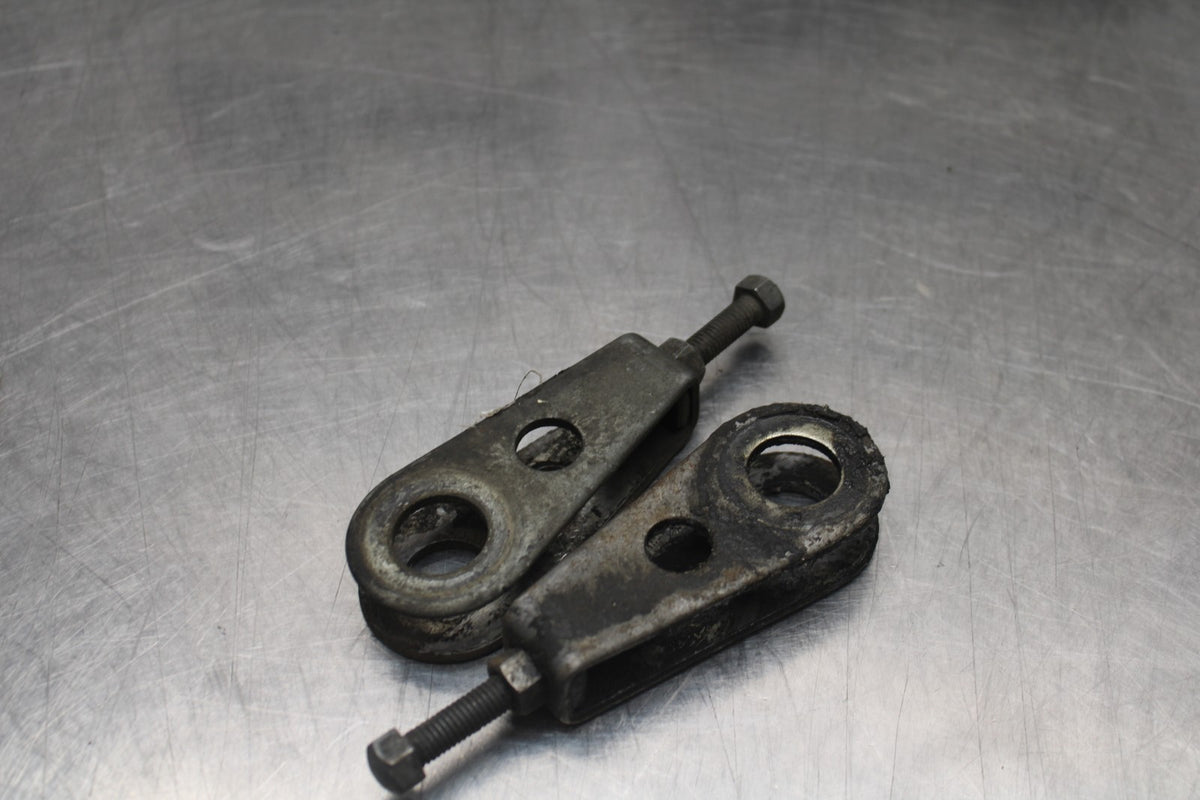 78-79 SUZUKI GS1000 SWINGARM CHAIN TENSIONER ADJUSTMENT BRACKETS  BB787