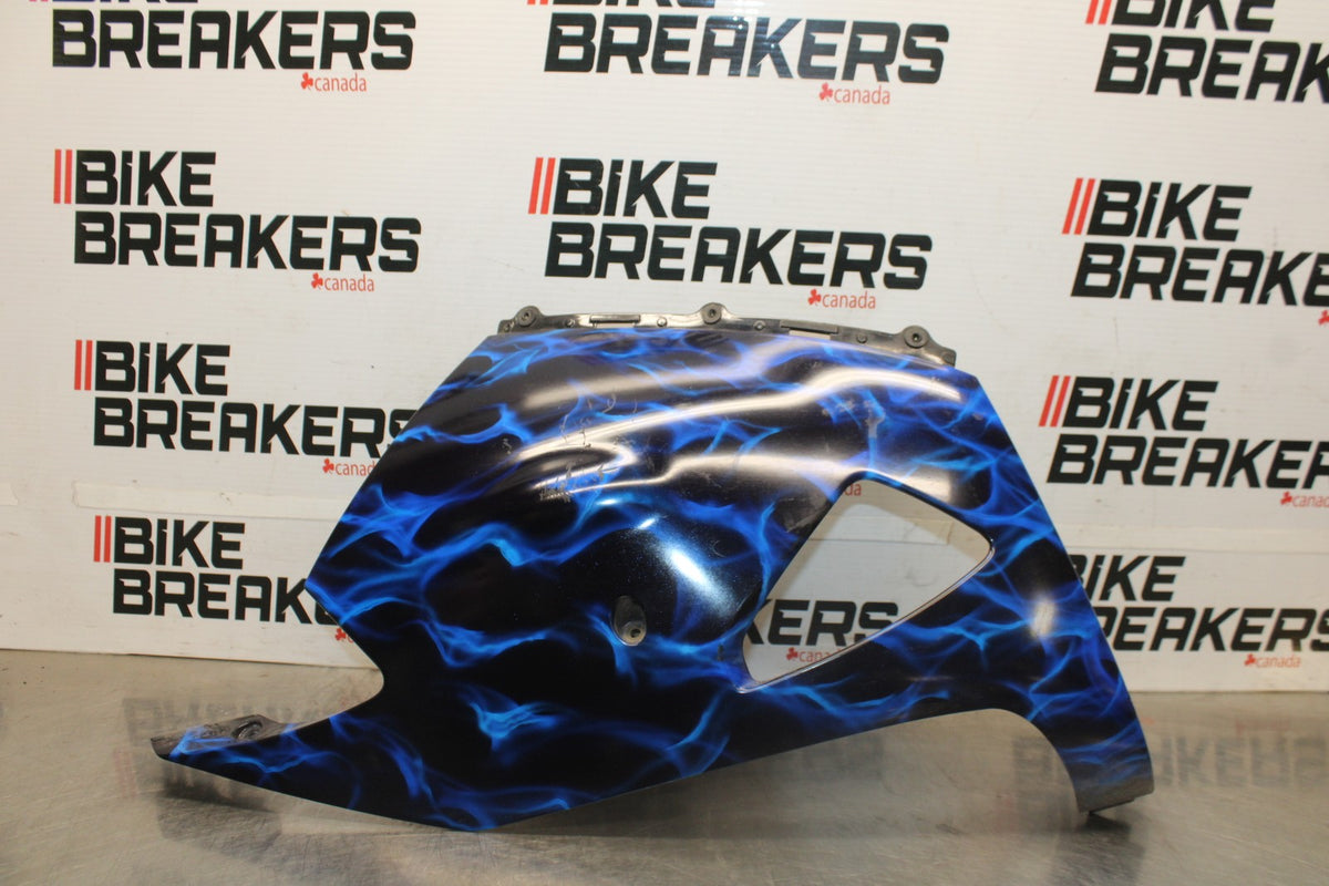 08 KAWASAKI NINJA ZX10R RIGHT LOWER BOTTOM BELLY SIDE FAIRING COWL  BB932