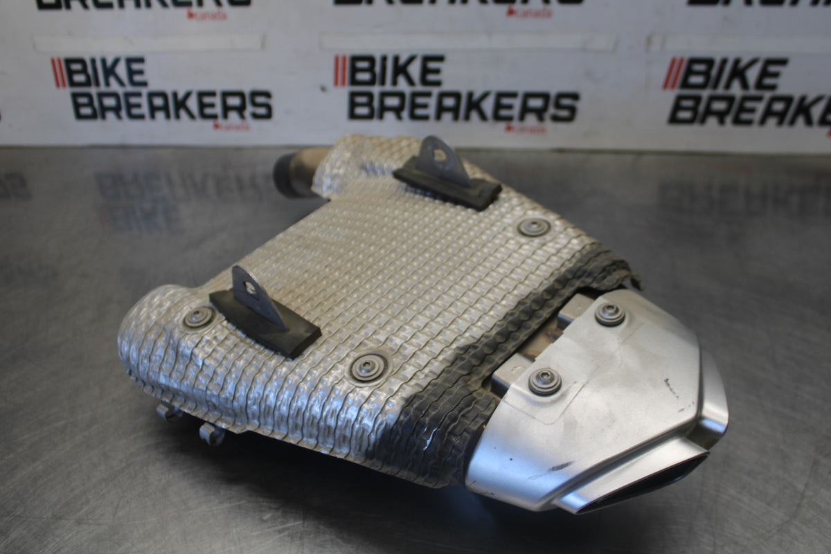 07-08 KAWASAKI NINJA ZX6R EXHAUST PIPE MUFFLER SLIP ON CAN SILENCER BB937