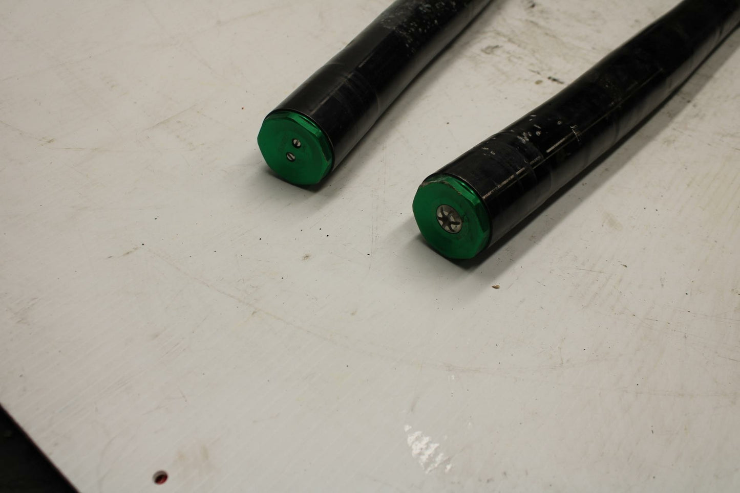 13-18 KAWASAKI NINJA ZX6R FRONT FORKS SHOCK SUSPENSION SET PAIR FOR PARTS  BB353