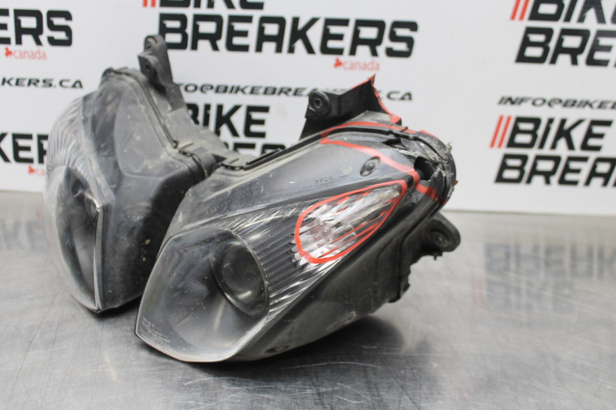 08 KAWASAKI NINJA ZX10R FRONT HEADLIGHT HEAD LIGHT LAMP BB201