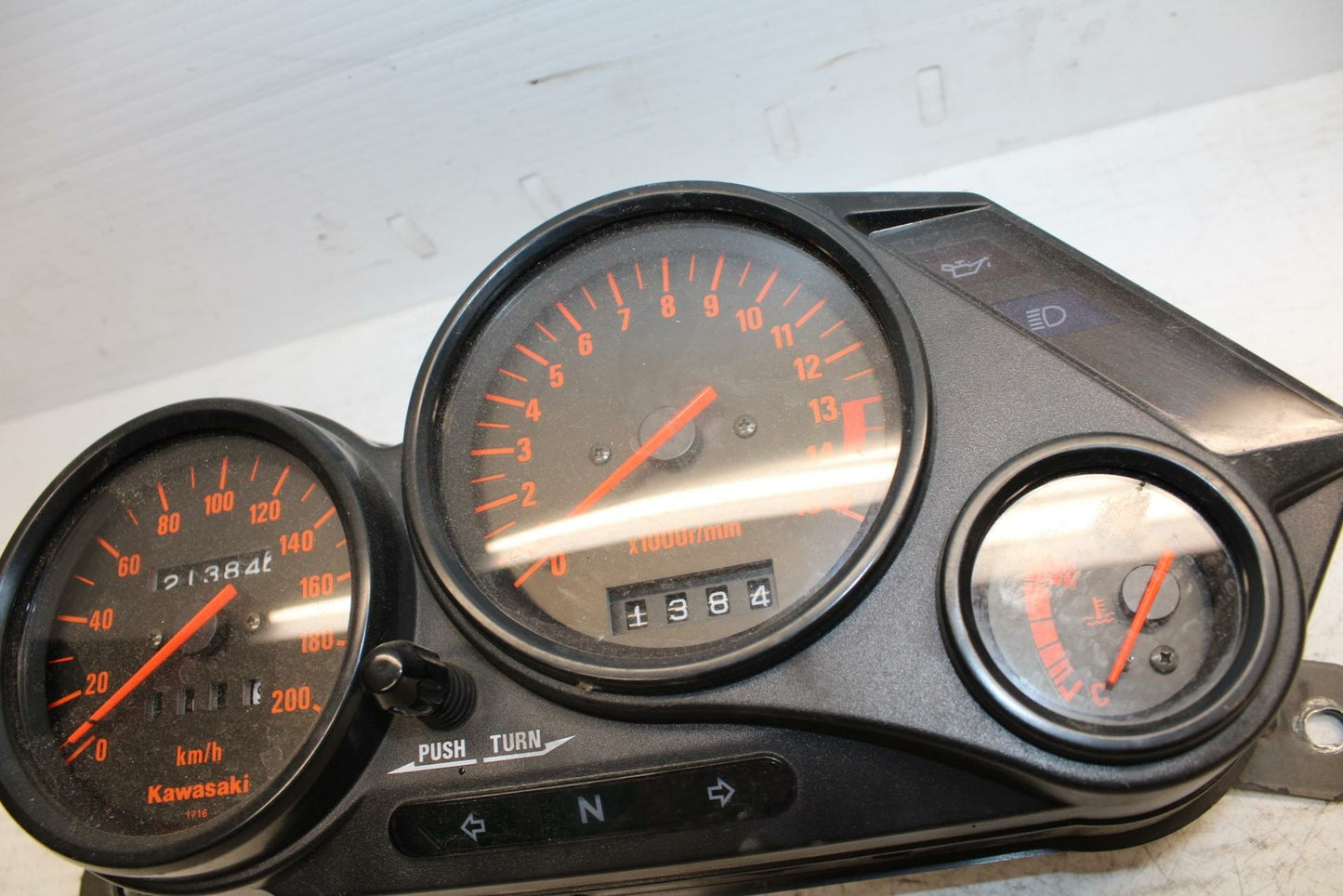 90-07 KAWASAKI ZZR 250 SPEEDO GAUGES  CLUSTER SPEEDOMETER TACHOMETER BB298
