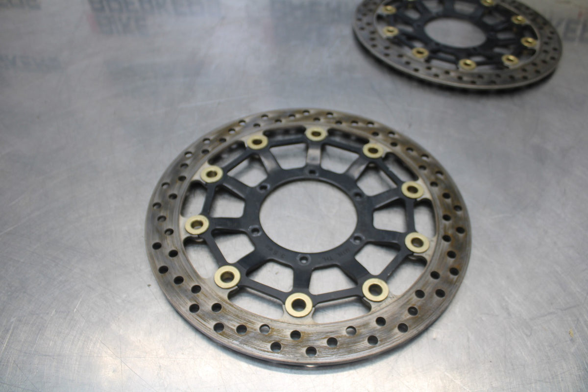07-12 HONDA CBR600RR FRONT LEFT RIGHT BRAKE ROTORS DISCS BB689