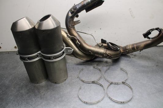 09-11 DUCATI STREETFIGHTER 1098 FULL EXHAUST SYSTEM HEADERS PIPE MUFFLER BB705