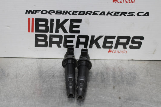 14-17 YAMAHA FZ07 IGNITION COILS COIL SPARK PLUG CAPS BB766