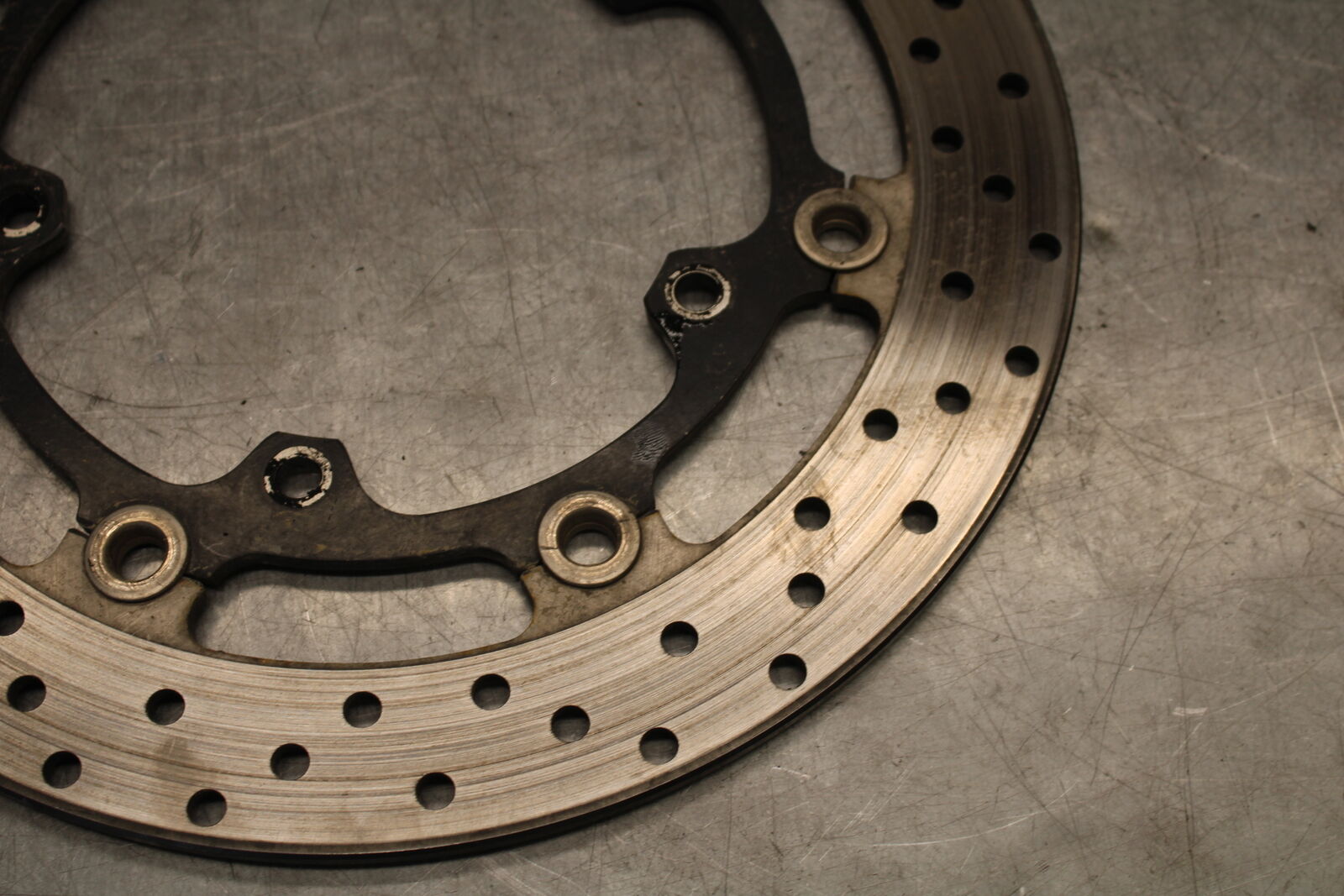 08-09 YAMAHA YZF R6S FRONT LEFT RIGHT BRAKE ROTORS DISCS 5SL-2581T-00-00  BB690
