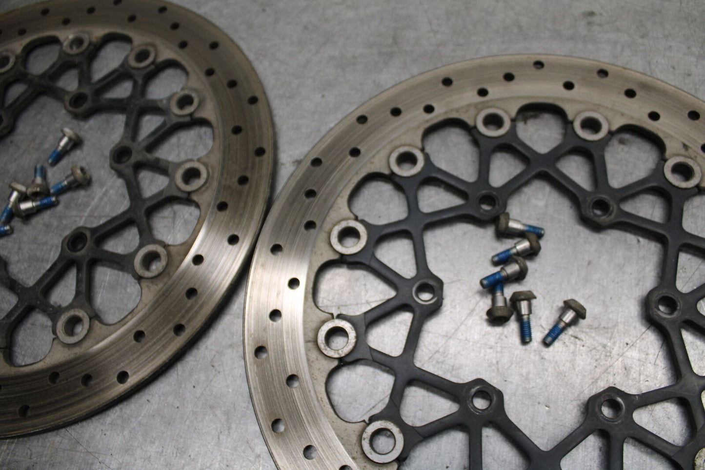 08-09 SUZUKI GSXR600 FRONT LEFT RIGHT BRAKE ROTORS DISCS BB728