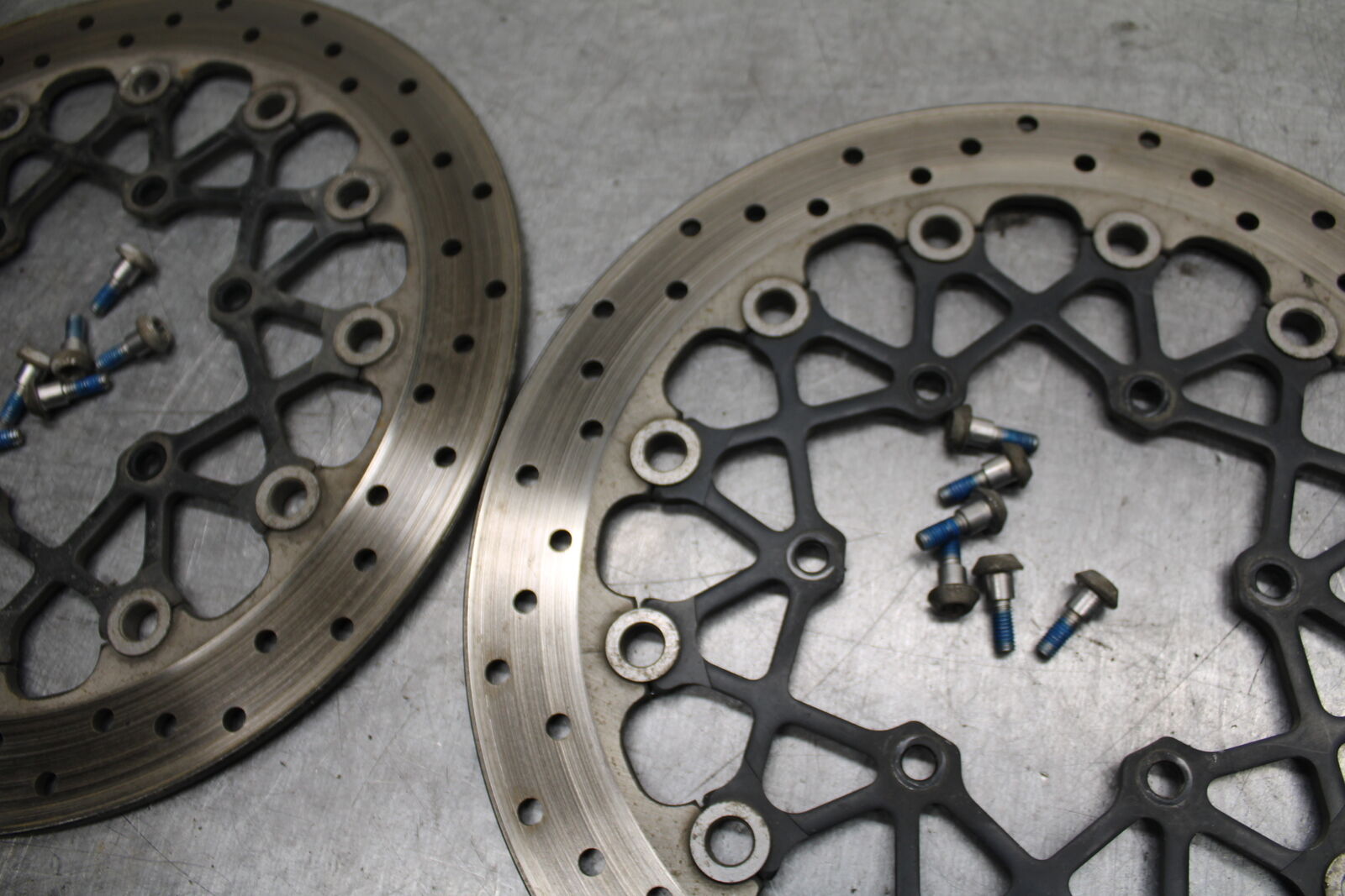 08-09 SUZUKI GSXR600 FRONT LEFT RIGHT BRAKE ROTORS DISCS BB728