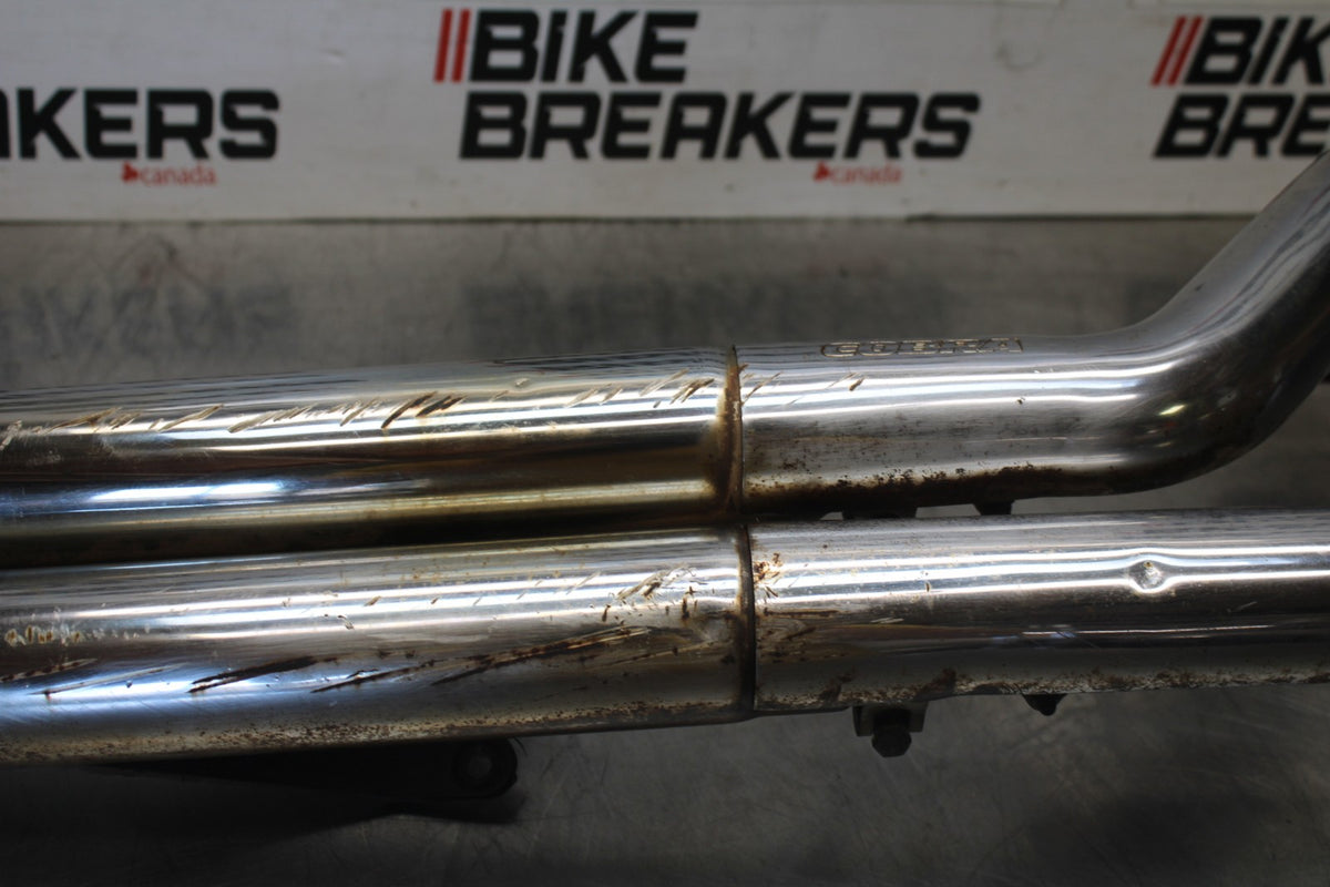 08 YAMAHA V STAR 1100 XVS1100AW CLASSIC COBRA FULL EXHAUST PIPE BB916