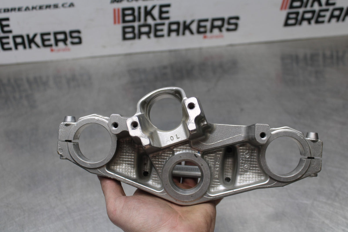 06 KAWASAKI NINJA 650 EX650 FORKS UPPER TRIPLE TREE CLAMP BB823
