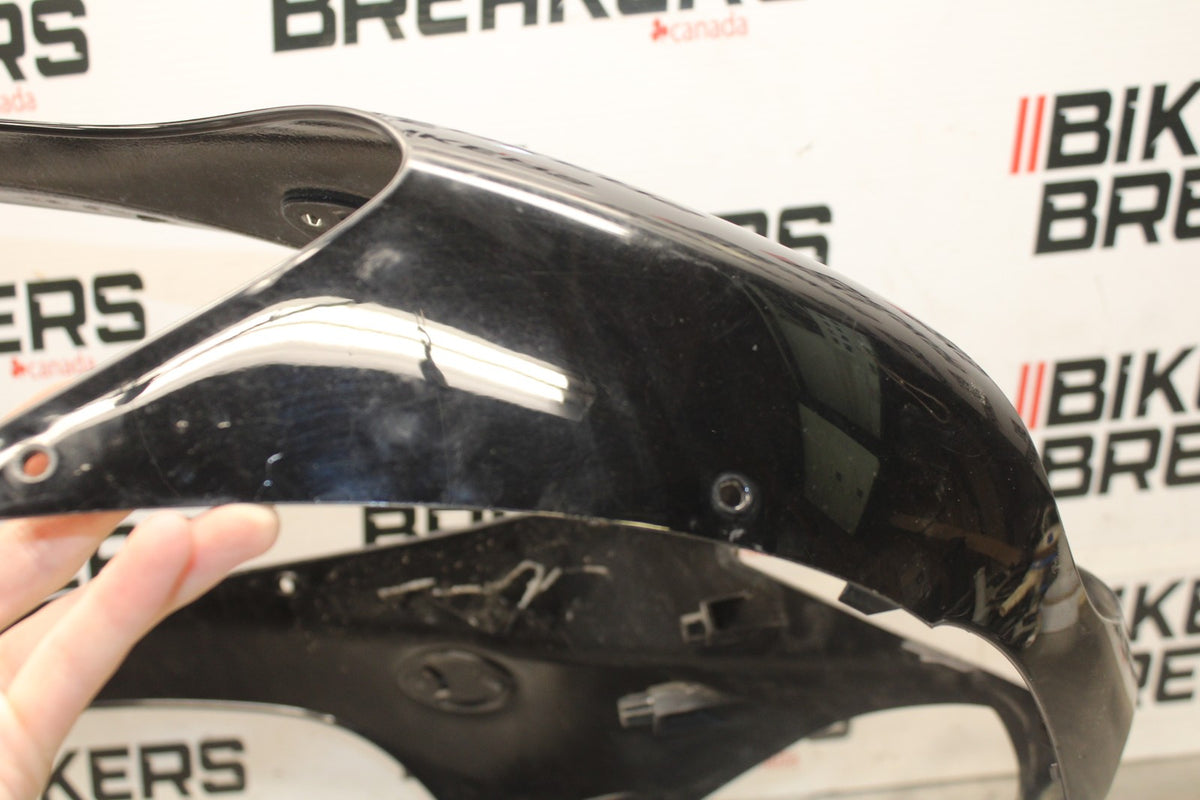 07-08 KAWASAKI NINJA ZX6R FRONT UPPER NOSE FAIRING COWL SHROUD BB937