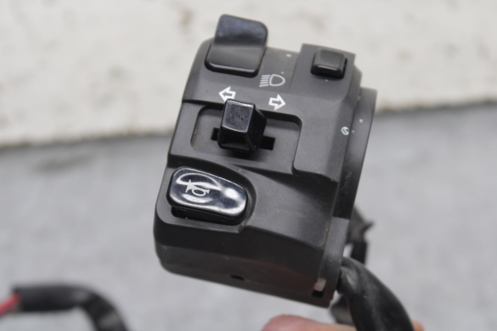 09-12 KAWASAKI NINJA ZX6R LEFT CLIP ON HANDLE HORN SIGNALS SWITCH SWITCHES BB110