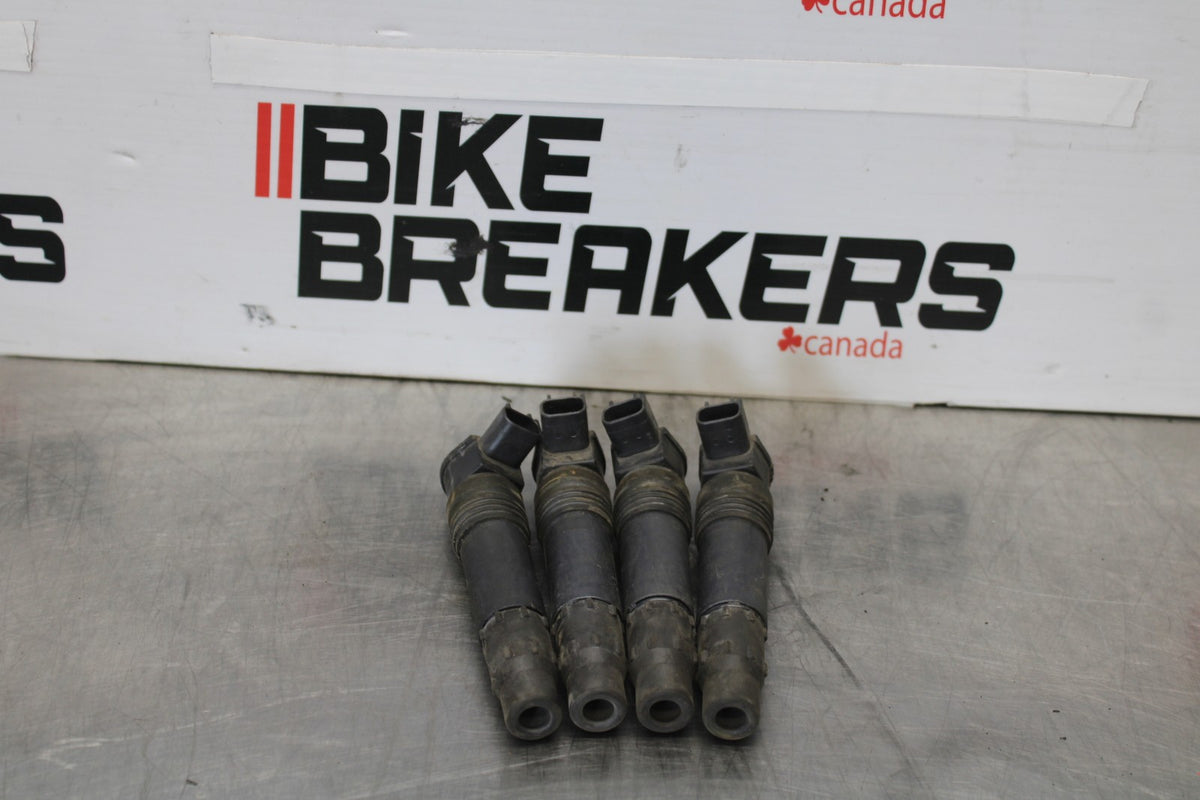 00-05 KAWASAKI NINJA ZX12R IGNITION COILS COIL SPARK PLUG CAPS BB892