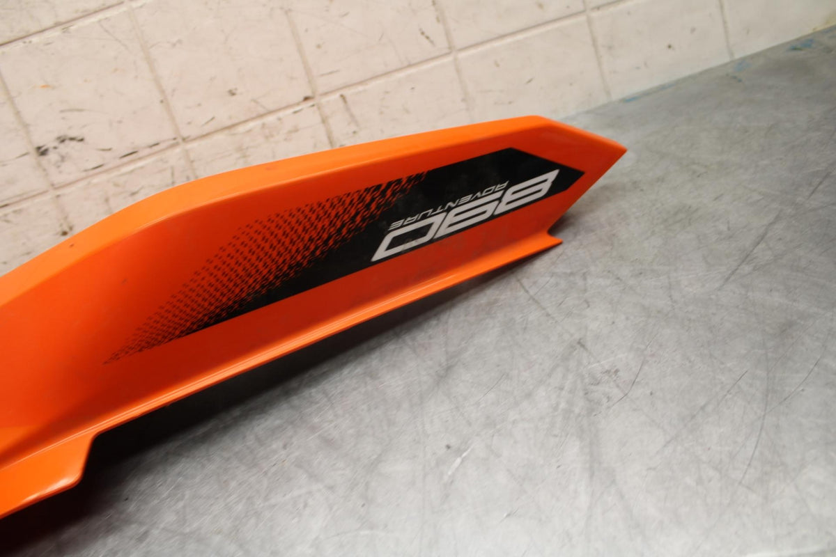 22 KTM 890 ADVENTURE   ORANGE RIGHT REAR BACK TAIL FAIRING COWL SHROUD BB514