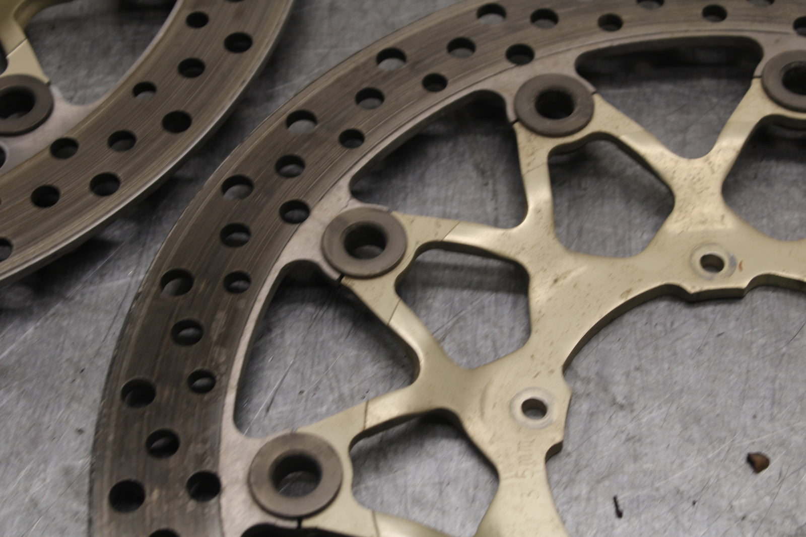 17-21 HONDA CBR1000RR SP FRONT LEFT RIGHT BRAKE ROTORS DISCS BB681
