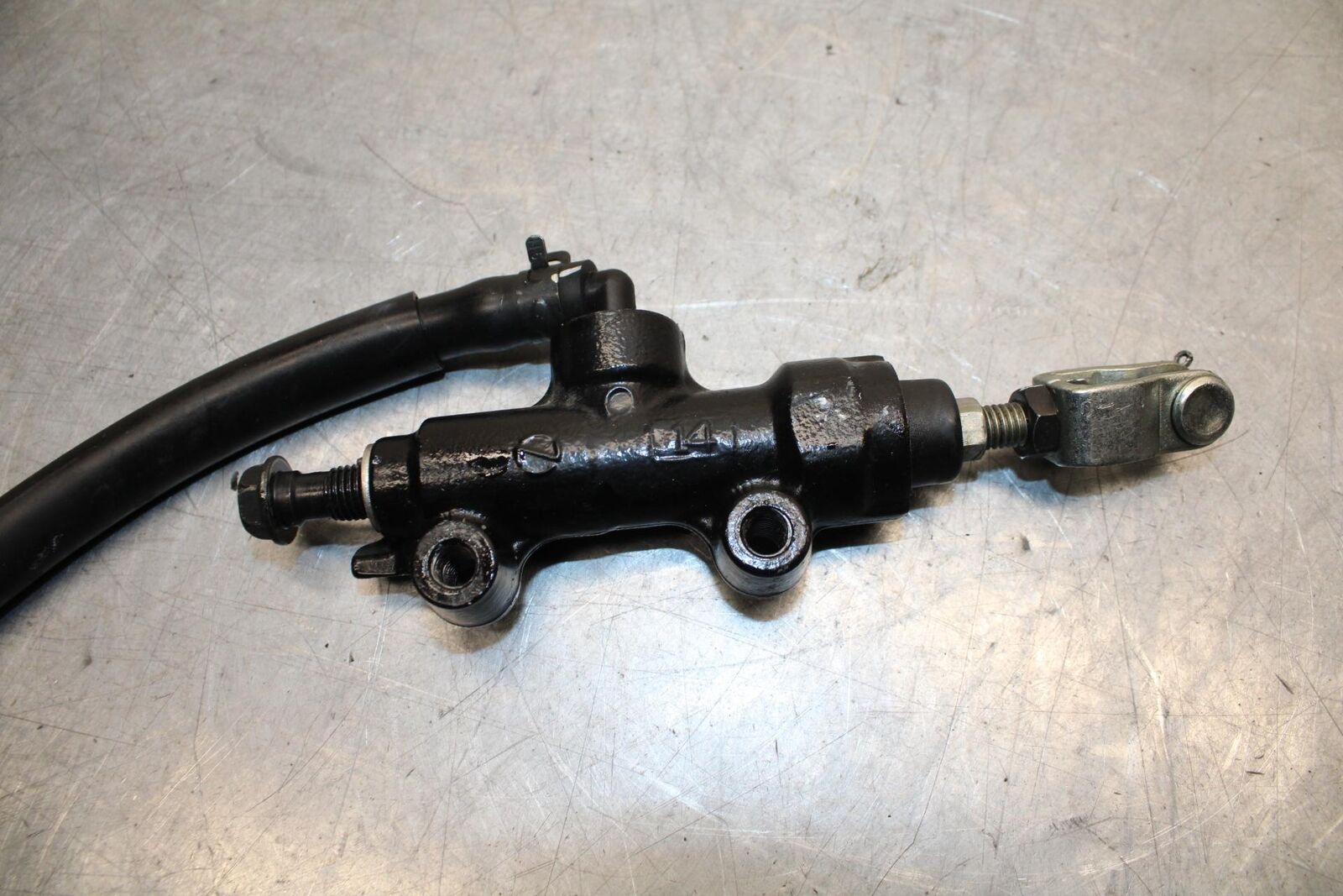 2015 Kawasaki Ninja 300 EX300 REAR BACK BRAKE MASTER CYLINDER W RESERVOIR BB61