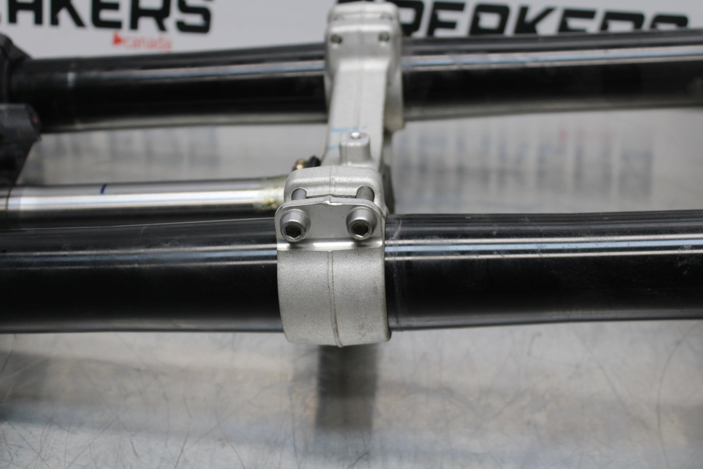 13-18 KAWASAKI NINJA ZX6R COMPLETE FRONT END FORKS SUSPENSION TRIPLE TREE BB143