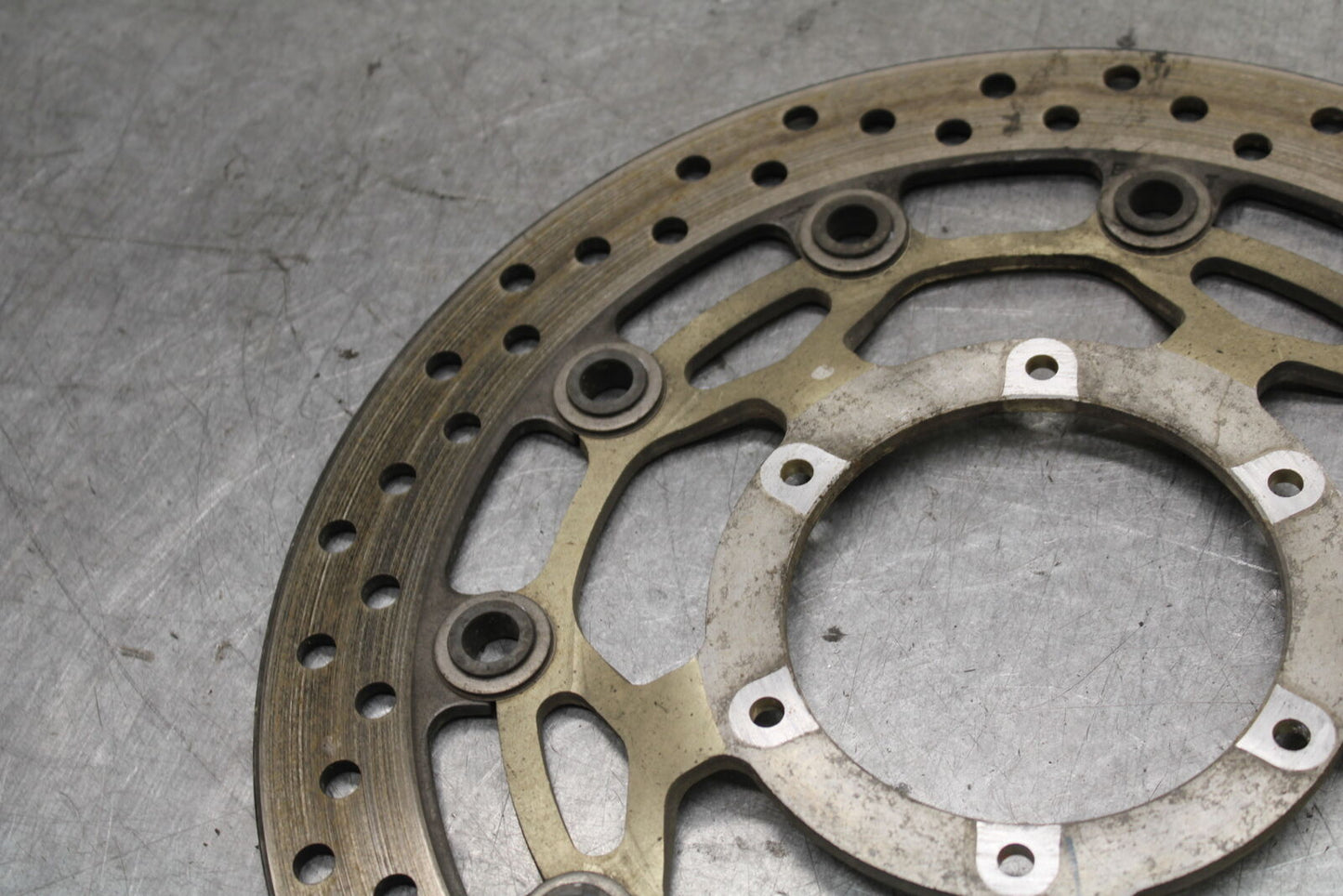05-06 HONDA CBR600RR FRONT LEFT RIGHT BRAKE ROTORS DISCS 45120-MEE-D01  BB689