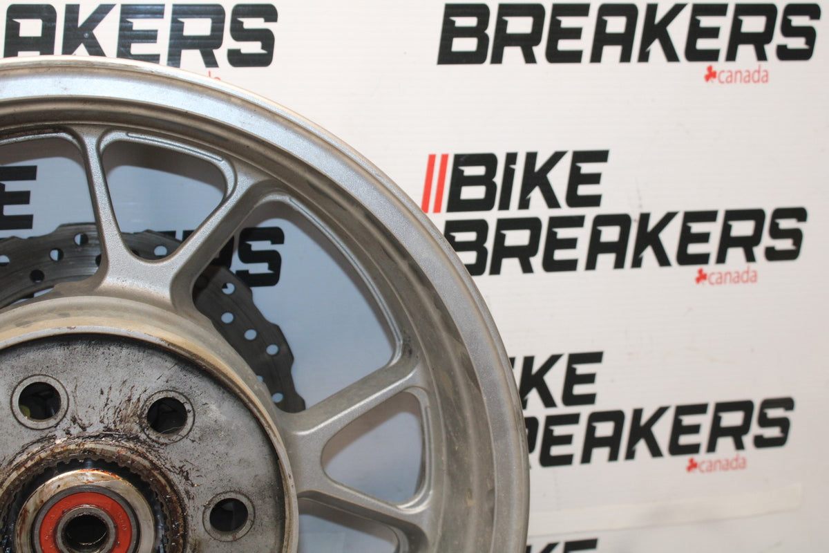 09 KAWASAKI CONCOURS 14 ZG1400B REAR WHEEL BACK RIM & ROTOR BB875