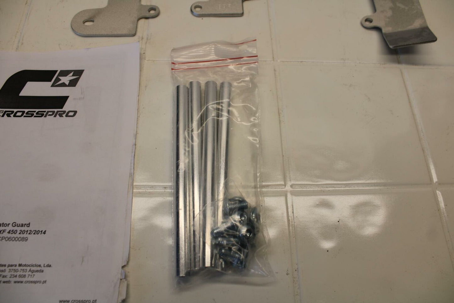 12-14 KAWASAKI KX450F CROSSPRO RADIATOR GUARD SHIELD