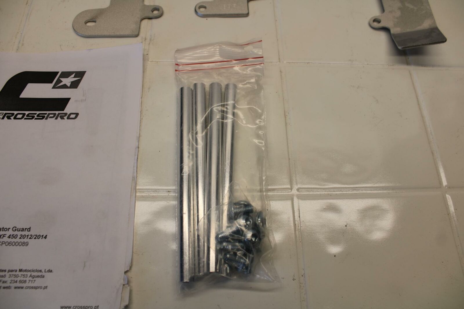 12-14 KAWASAKI KX450F CROSSPRO RADIATOR GUARD SHIELD