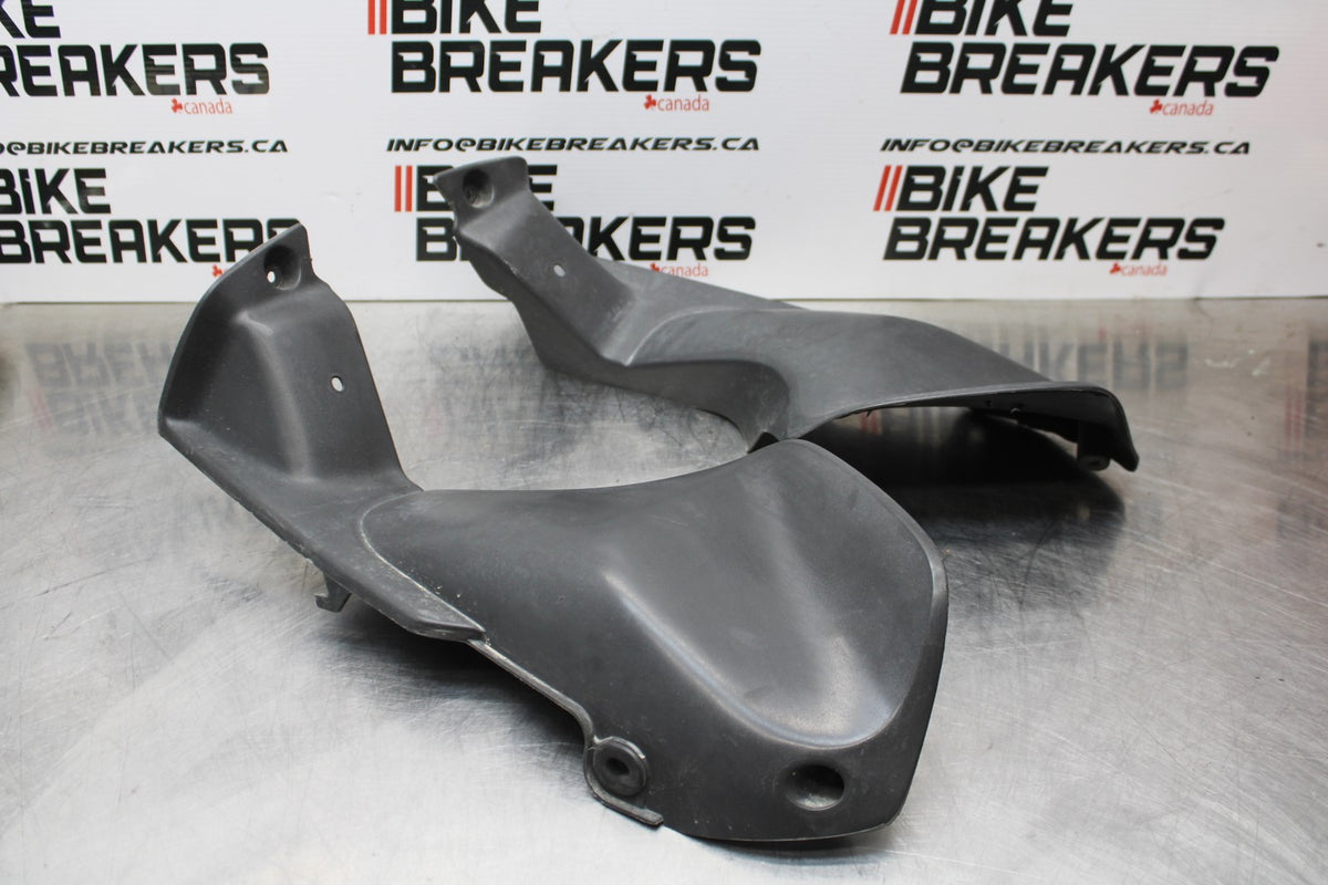 01-06 HONDA CBR600F4I RIGHT LEFT FRONT DUCT COVERS PANELS COWLS BB185
